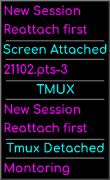 Fvwm Tmux menu